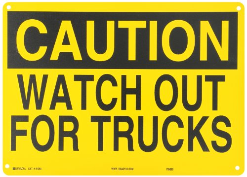 Panneau chimique Brady jaune évite les accidents de camion en usine