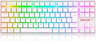 TECLADO MECANICO GAMER KUMARA PRO RGB WIRELESS SWITCH BLUE REDRAGON K552RGB-BRS-W BRANCO