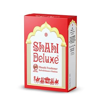 Shahi Deluxe, 48 PCS in 1 Box, Export Quality , Big Boxes,Natural Mouth Freshener Pack of 04 Shipped from USA