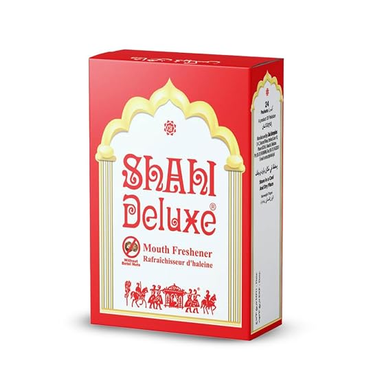 Shahi Deluxe, 48 PCS in 1 Box, Export Quality , Big Boxes,Natural Mouth Freshener (Pack of 04) Shipped from USA