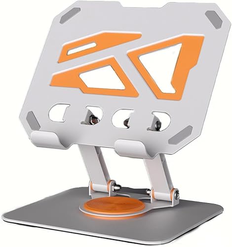 Miniatura 1 de Soporte de aluminio para tablet iPad, soporte de escritorio ajustable con rotación de 360 para tabletas de 4.7-12.9 pulgadas, lectores electrónicos,