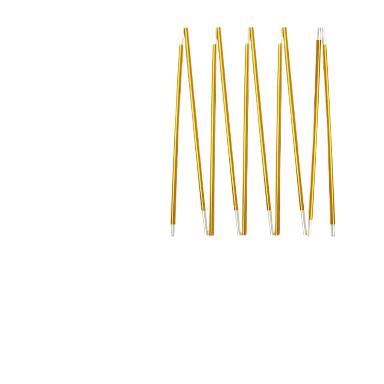 Zeltplane-Stangen, Zeltstangen, 8,5 mm, Kohlefaser, Fiberglas, Mehrfarbig, mehrere Größen, 3,2–4,1 m(2pcs X 3.6m Gold)