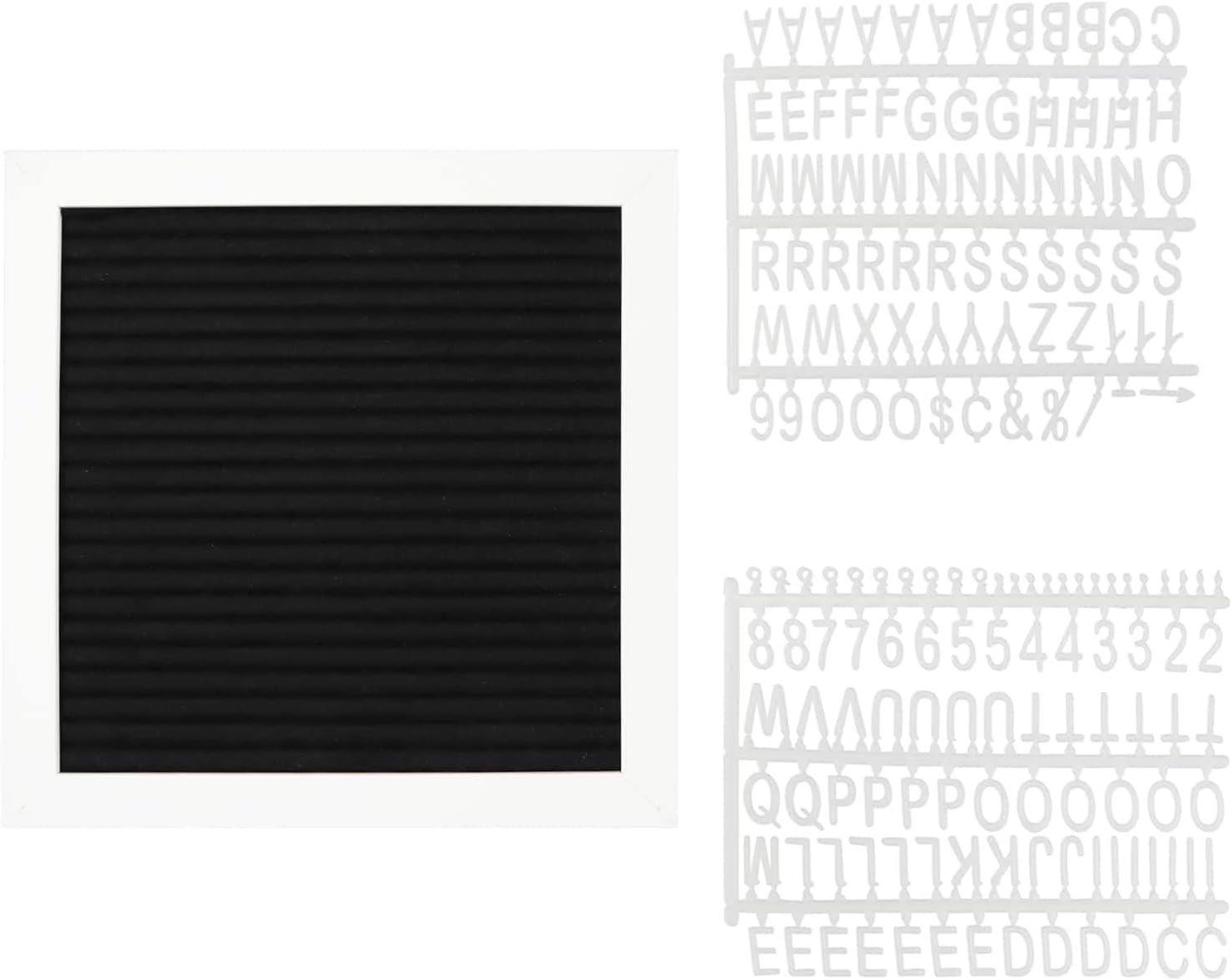 Make Market 8" x 8" Black Felt Letter Board, 6 Pack