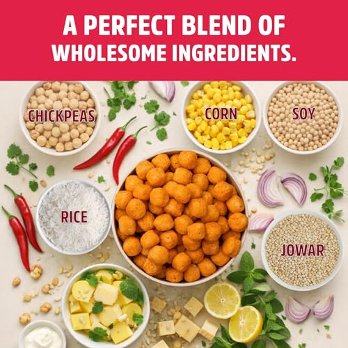 Image of Taali Roasted Protein Puffs Combo | Goodness of Jowar & Corn | Snack | 60g each (Pack of 18) | Masala, Cheese Balls, Smoky Barbeque, Korean, Pudina, Cream & Onion