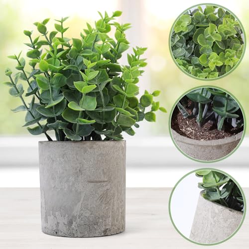 4 Piezas Plantas Artificiales Decorativas Pequeñas, Planta Artificial de Plástico de Serpiente Suculentas, Macetas Artificiales Decoracion para Decoración Baño Hogar Cocina Dormitorio Oficina Casa - imagen 4