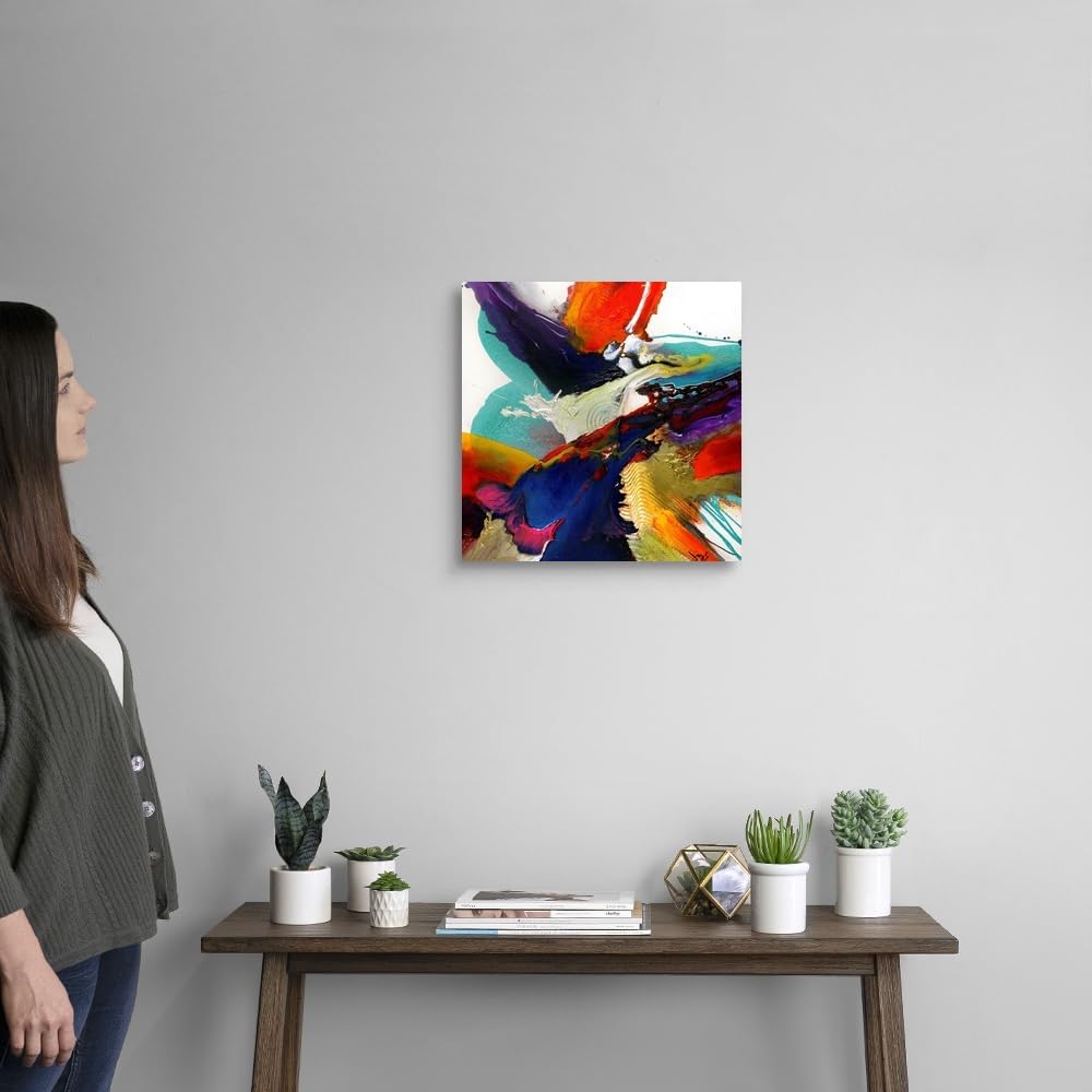 CANVAS ON DEMAND Flourish I Canvas Wall Art Print by Jonas Gerard, Abstract, Contemporary, Modern, Home Decor, Modern Abstract, Artwork,16" x16in