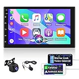 🌖 Radio Coche con IOS/Android Enlace Espejo: Admite teléfonos IOS / Android para sincronizar la pantalla del teléfono con la pantalla de audio del automóvil a través de un cable USB. Solo es compatible con la proyección unidireccional de iOS (5s-7plus) y el control bidireccional del teléfono Android (4.0-7.0)