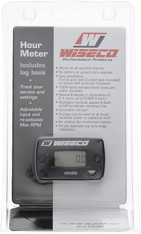 Horímetro eletromecânico Wiseco W8063 para motores a gasolina – 1 unidade