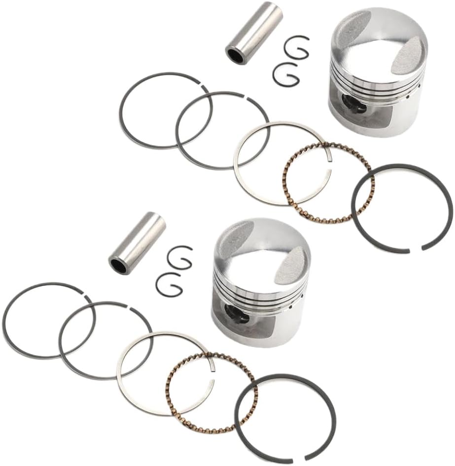 2x Engine Piston Rings Pin Kit 44mm 44.25mm 44.5mm Compatible With CM125 CA125 CM CA 125(44.25mm)