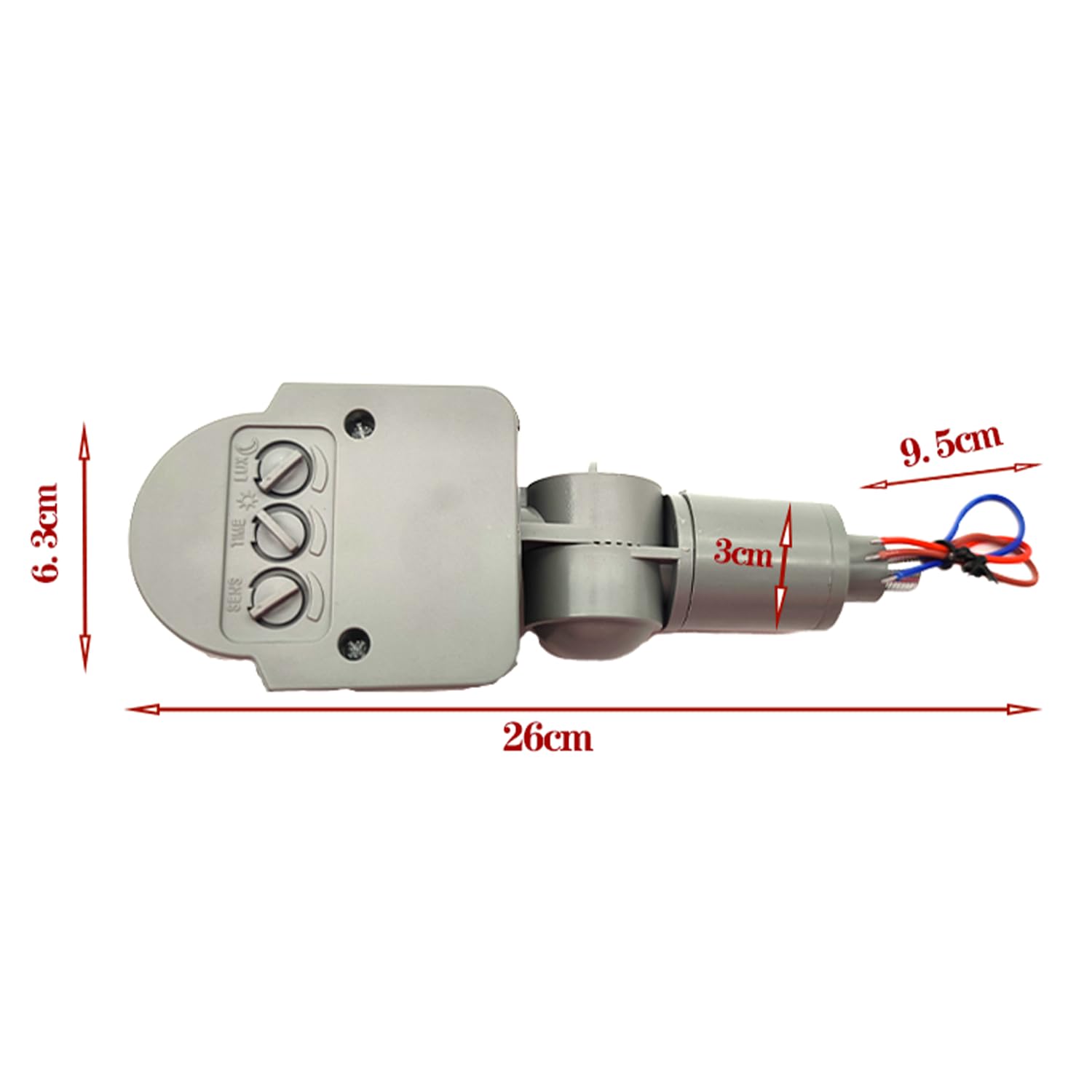 Détecteur de mouvement PIR, remplacement du détecteur de mouvement, AC 110-220 V, étanche pour extérieur, capteur de corps humain pour lumière LED, interrupteur automatique du crépuscule à
