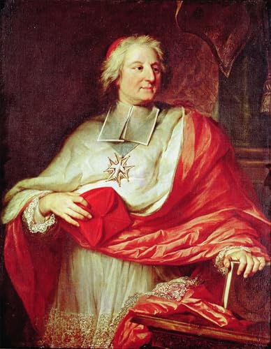 Impression sur toile portrait de Cardinal Melchior de Polignac par Rigaud peinture salon 60x90