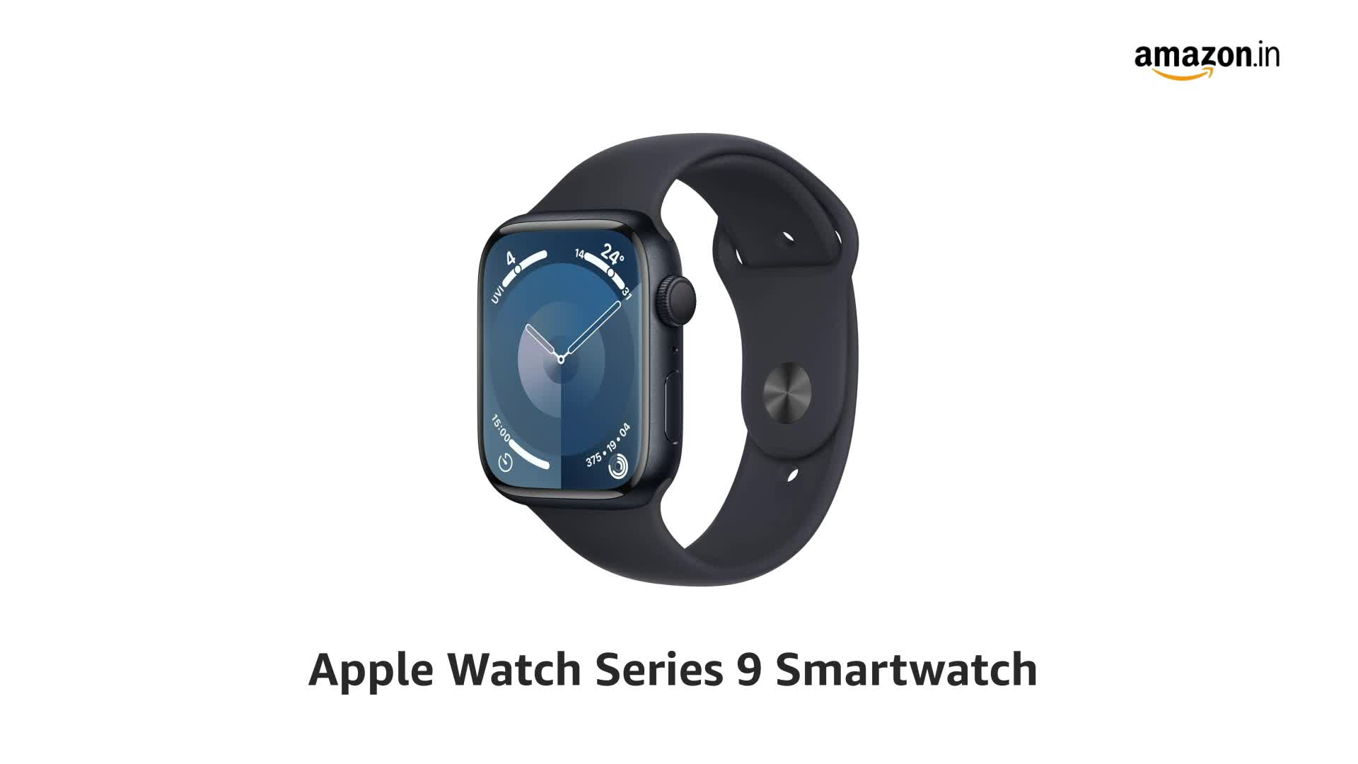 Apple Watch Series9 セルラー 45mm MRMD3J/A [ミッドナイトスポーツバンド M/L]（2100000016104）