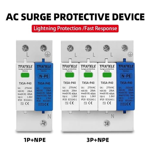 Parafoudre 385V 1P pour rail DIN protégeant votre réseau basse tension