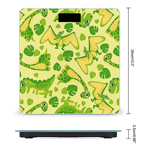 Báscula digital de baño con diseño de dinosaurios miniatura 2