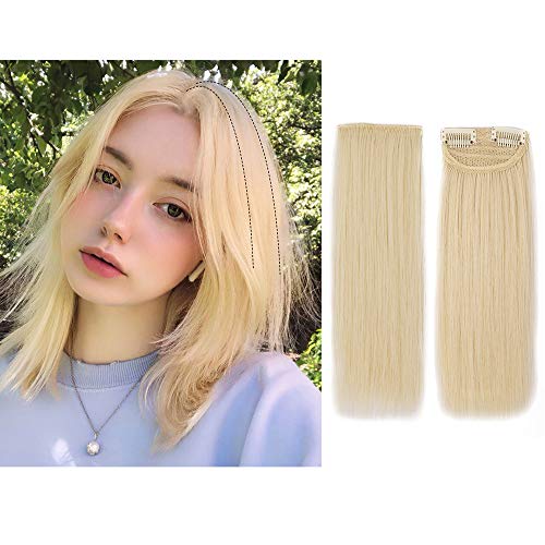 AISI BEAUTY 1PCS Invisible Hairpin Hairpiece for Thinning Hair Adding Hair Volume Synthetic Fluffy Short Straight Fake Hair Clip in Hair Extensions