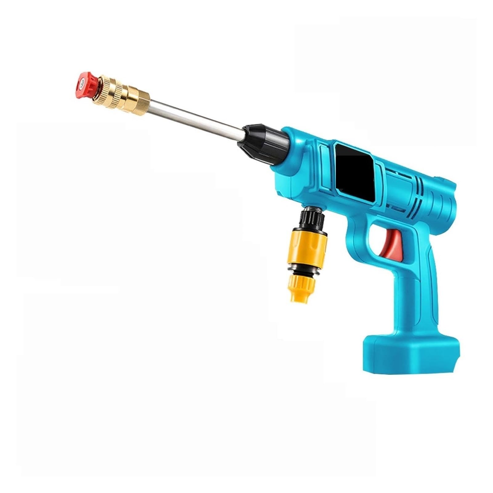 Myjka CiśNieniowa 18V Bezprzewodowa Wysokociśnieniowa Myjnia Samochodowa Pistolet Na Wodę Przenośna Myjka Wysokociśnieniowa Generator Pianki Do Akumulatora 18V(No battery no charge)