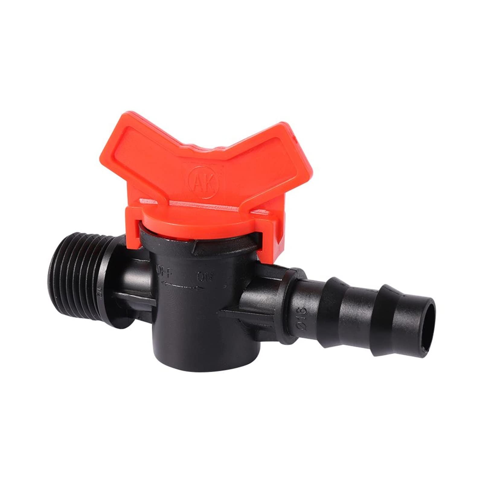 Filetage mâle 1/2 vers 13mm : raccord de tuyau d'arrosage et vanne d'arrêt pour jardin et aquarium