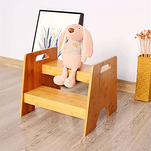 Taburete de escalera portátil de madera maciza para el hogar 6