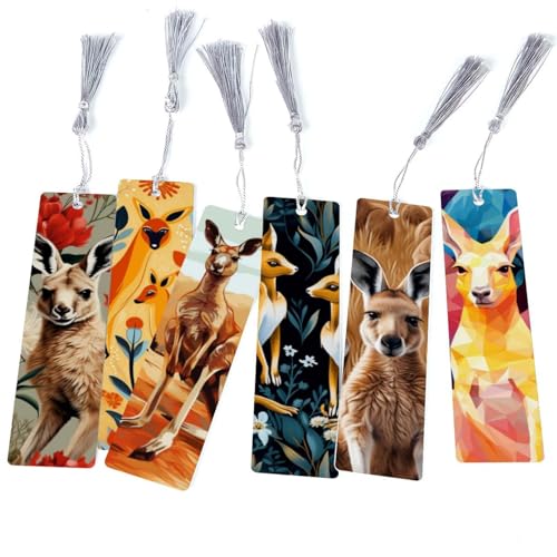 Marque-page kangourou lot de 6 : idée cadeau lecture originale pour anniversaire et enfants