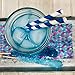 Stripe Paper Straws - Royal Blue and White - 7.75 Inches - 50 Pack