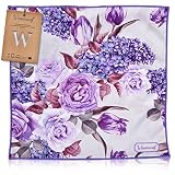 Weserwef® XXL Mikrofasertuch Brillenputztuch in Optikerqualität 30 x 30 cm zur Reinigung von Brille, Smartphone, Tablet, Kamera. Displaytuch(Rose and Lilac)
