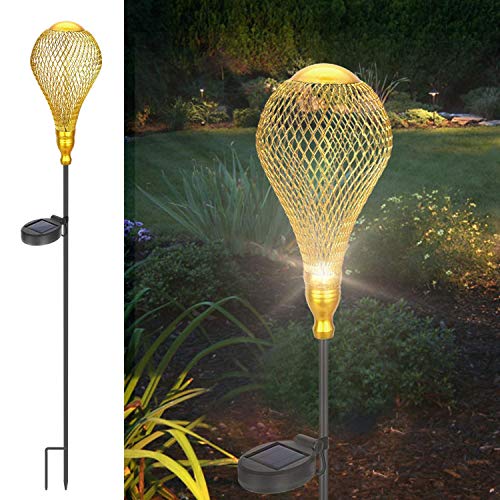 Lampada solare da giardino, Tencoz Luci Solari Esterno Decorative Luci solari da giardino Impermeabile IP44 lampade solari a led da esterno per giardini, terrazze, feste, ornaments-87.5 * 11cm
