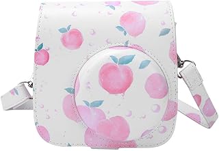 Bolsa para câmera, estojo para câmera instantânea, portátil para Fujifilm Mini 9 Fujifilm Camera Fujifilm Mini 8+ Fujifilm Mini 8(Pêssego)