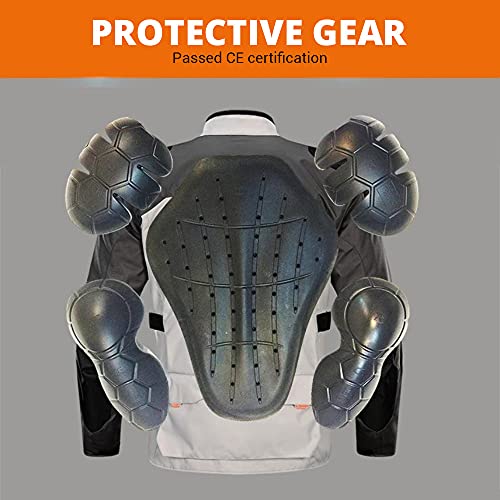 Motorcycle Jacket Pants Suit Cold Proof Waterproof Winter Motorbike Riding Jacket Protective Gear Armor 903 Gray Bk Suit L #TOP3