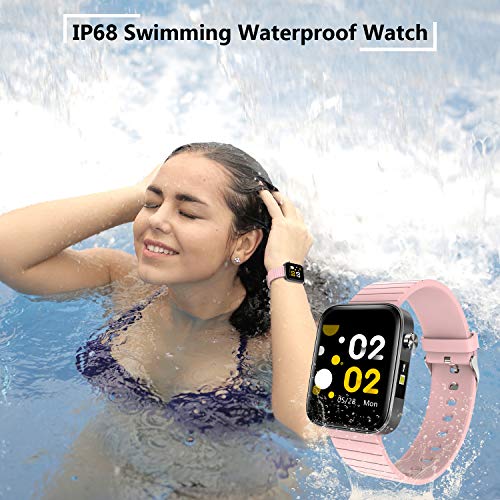 Bingofit 1.54" Full Touch Screen Smart Watch, Waterproof Activity Tracker Sport Watch with Heart Rate Blood Pressure Monitor, Step Calorie Sleep Tracker Fitness Watch Men Women for Android & iOS Phone