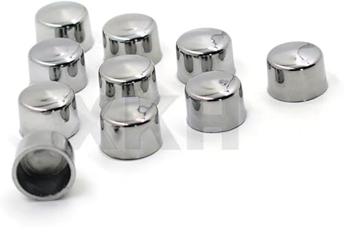 Miniatura 3 de XKH - Kit de vestido de tapa de perno Allen de 516  compatible con Harley Misc Hardware 10 piezas cromadas B075M8C7MN