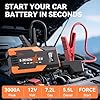 S ZEVZO ET05 Jump Starter 3000A Portable Car Jump Starter Battery Pack (7.2L Gas/ 5.5L Diesel), 51.8Wh 12V Jump Box with USB Ports, LCD Display and 3 Modes Flashlight #1