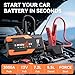 S ZEVZO ET05 Jump Starter 3000A Portable Car Jump Starter Battery Pack (7.2L Gas/ 5.5L Diesel), 51.8Wh 12V Jump Box with USB Ports, LCD Display and 3 Modes Flashlight