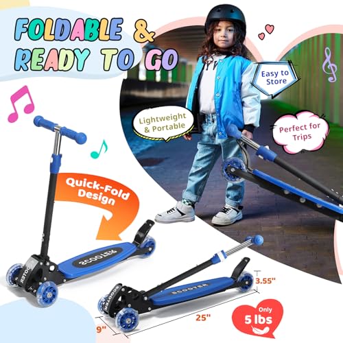 Wefaith 3-Wheel Light-Up Scooter