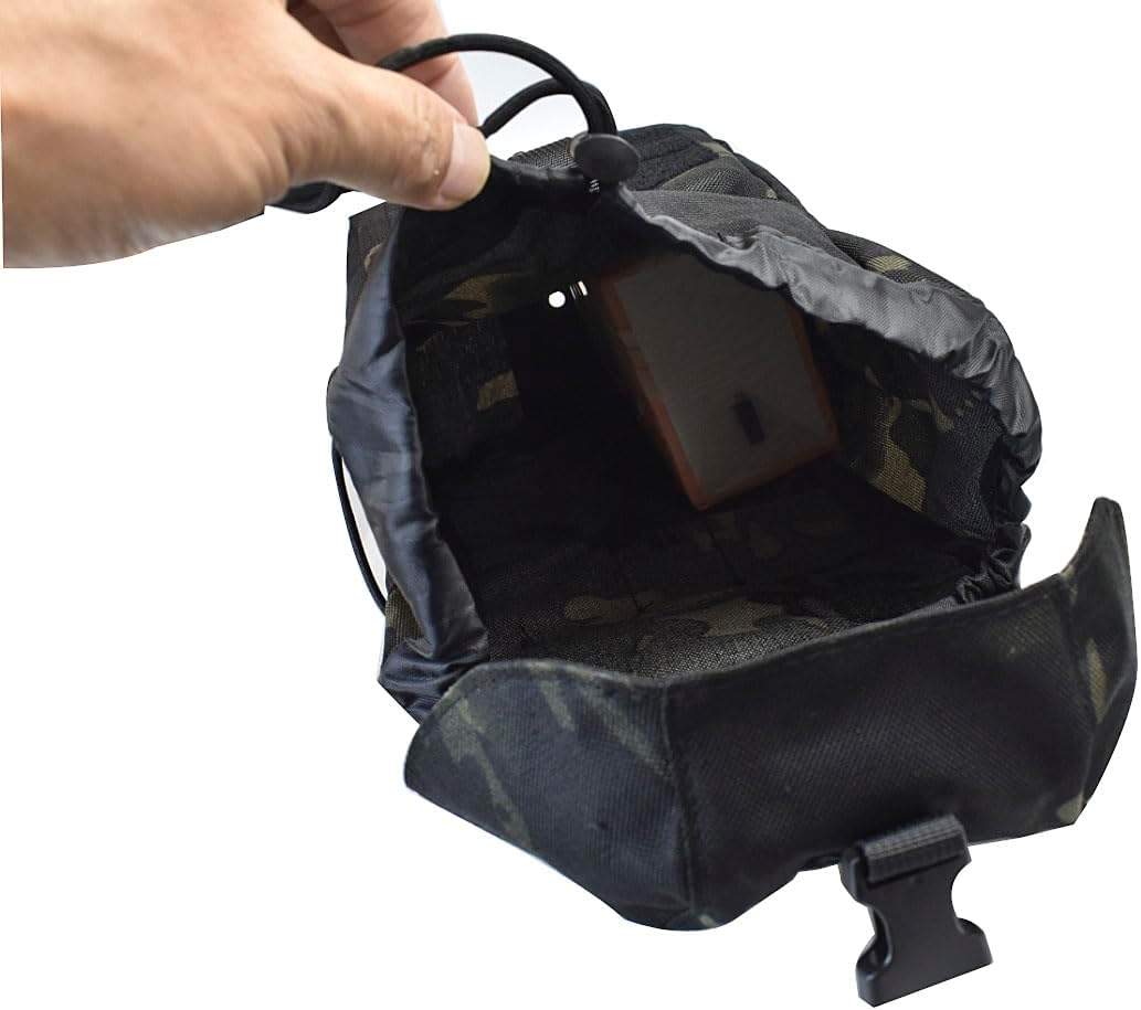 Tactical Molle Pouch Large Capacity Dump Pouch Drawstring Magazine Tactical Utility Pouch Recycling Pouch Bag Belt Waist Bag