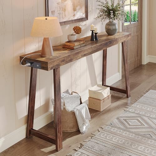 Huuger 53.9-Inch Rustic Entryway Console