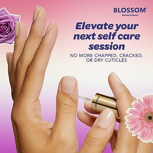 Blossom Hydrating, Moisturizing, Strengthening, Scented Cuticle Oil, Infused With Real Flowers, Made In Usa, 0.92 Fl. Oz, Juicy Peach #TOP4