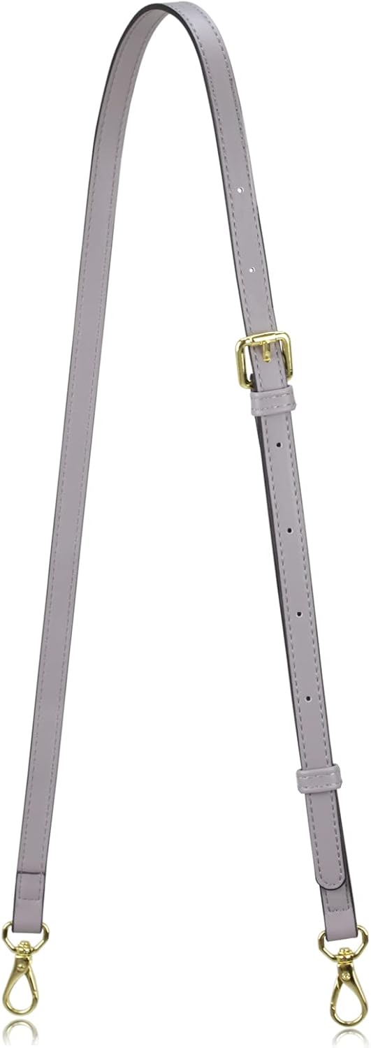 Allzedream Leather Purse Strap Replacement Crossbody Handbag Long Adjustable (Grey)