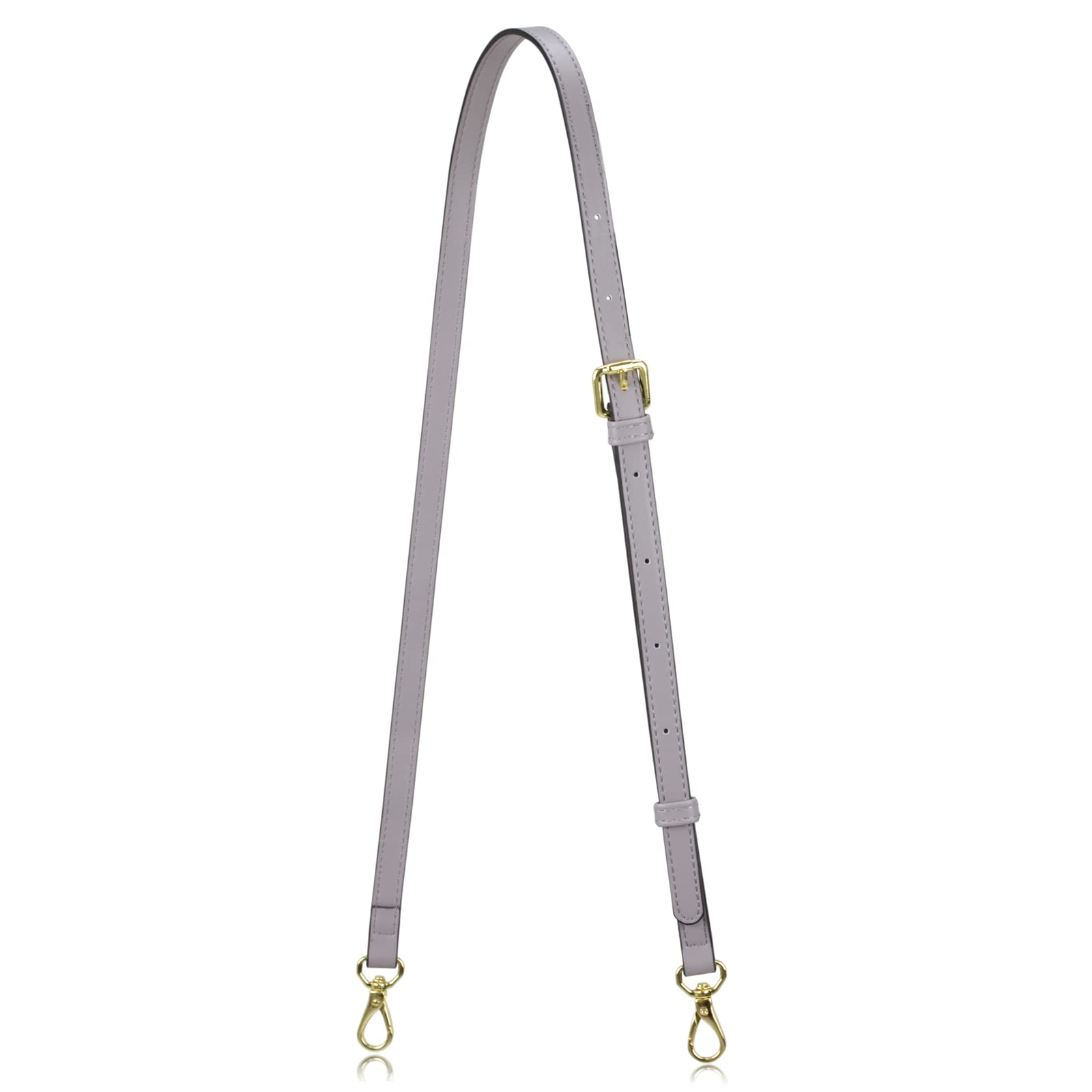 Allzedream Leather Purse Strap Replacement Crossbody Handbag Long Adjustable (Grey)