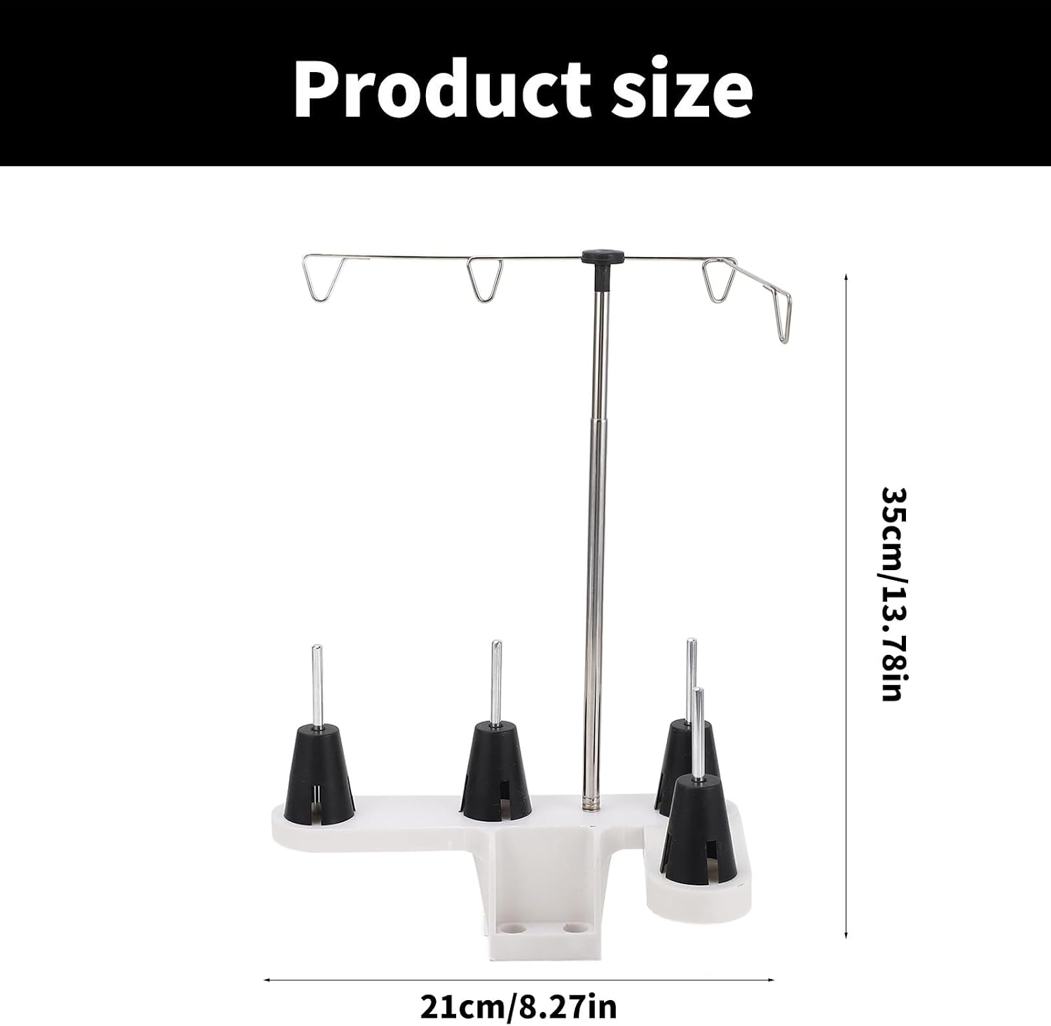 Thread Spool Holder, 4 Spools, Sewing Machine Accessories