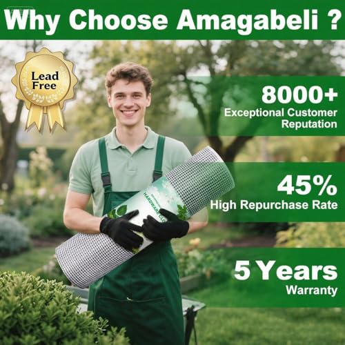 AMAGABELI Garden & Home Hardware Cloth Weld Wire Fence 48inch x 50ft 1/2 inch 19 Gauge Chicken Wire Fence Galvanized Wire Mesh Roll Fencing Garden Plant Support Poultry Netting Rabbit Snak Gopher Wire - Thumbnail 7