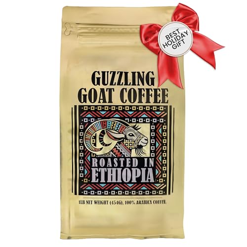 Guzzling Goat Ethiopian Coffee Beans | Premium Medium Roast Whole Bean