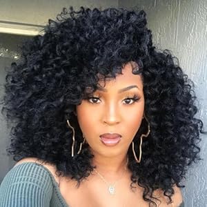 7 Packs Curly Crochet Hair for Blac...