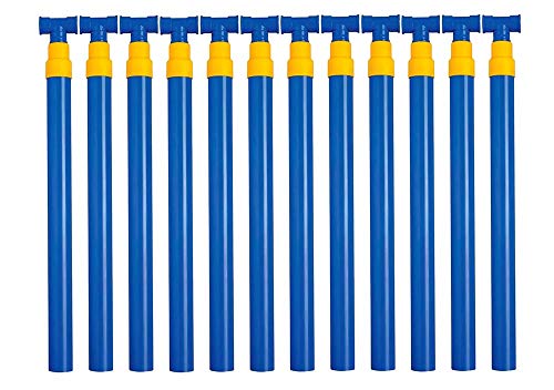 Kit 12 Unidade de Saca Areia Pressão Plástico Azul Mor