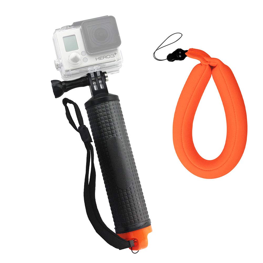 Waterproof Floating Hand Grip for GoPro Hero Session Black Silver Hero 7 6 5 4 3 3+ 2 1 SJ4000 SJ5000 Xiaomi Action Cameras with Camera Float Strap