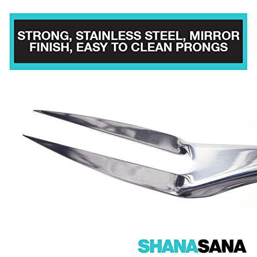 Shana Sana Meat Carving Cooking Fork For Kitchen Or Bbq Stainless Steel #TOP4