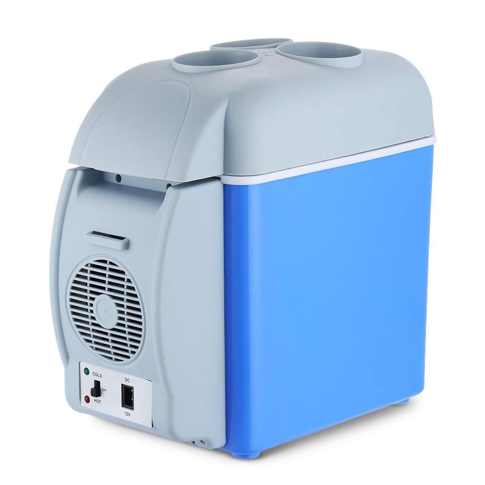 Mediawave Store - Frigo Portatile 079054 per Auto e Camping 2 in 1, Funzione Caldo e Freddo, Mini Frigorifero Portatile 12V da Viaggio e Campeggio 7,5 Litri