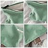 Petite Pochette Maquillage Trousse de Maquillage Tissu Sac à Cosmétiques à Glissière Sacs à Main Portables pour Femmes Trousse de Toilette Voyage Imperméable pour Port Quotidien,Stockage-Vert #2