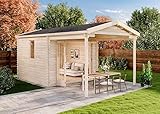 ✔️ MONTAGEMATERIAL INKLUSIVE: Zu jedem Gartenhaus liefern wir das passende Montagematerial mit. Die hochwertigen Befestigungsmaterialien sorgen für eine lange Lebensdauer unserer Holzhäuser.