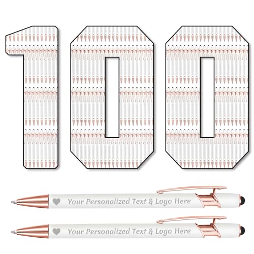 STREADVE 100 Personalized Custom Pens Engraved Writing Pen with Name