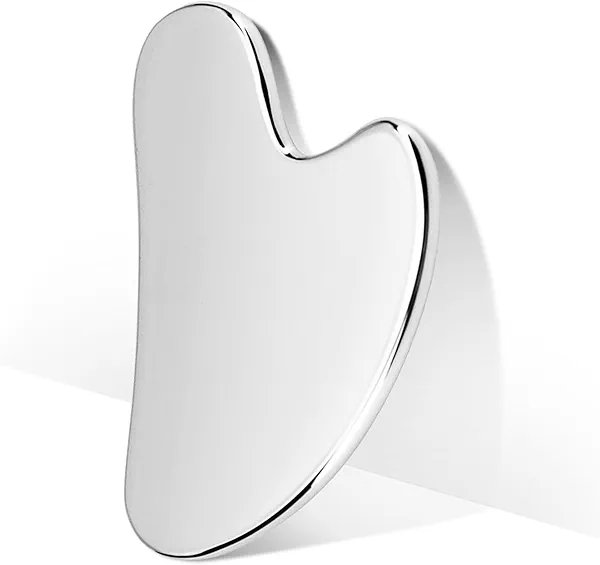 CUTELIILI Stainless Steel Gua Sha - Metal Gua Sha, Gua Sha Facial Tools Stainless Steel, Face Body Treatment, Reduce Puffiness, Lymphatic Drainage, Facial Tension